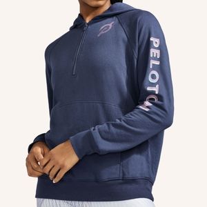 Peloton half zip hooded sweatshirt